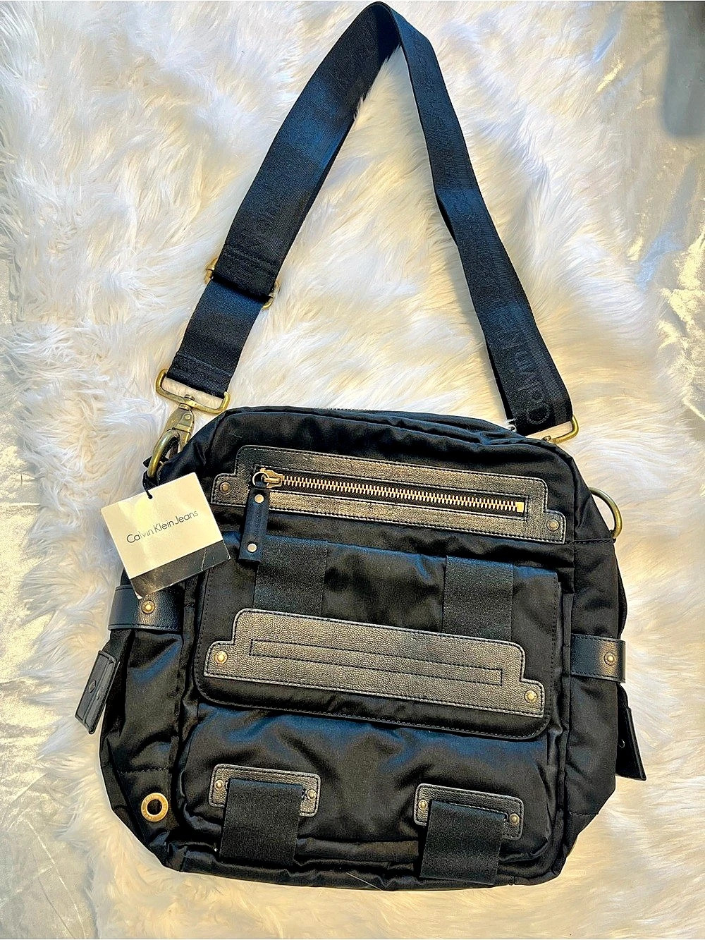 Calvin Klein Jeans Black Crossbody Bag NWT